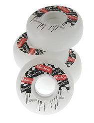 Anarchy Aggressive Inline Skate Wheels White 57mm x 24mm - x4 - Skatewarehouse.co.uk