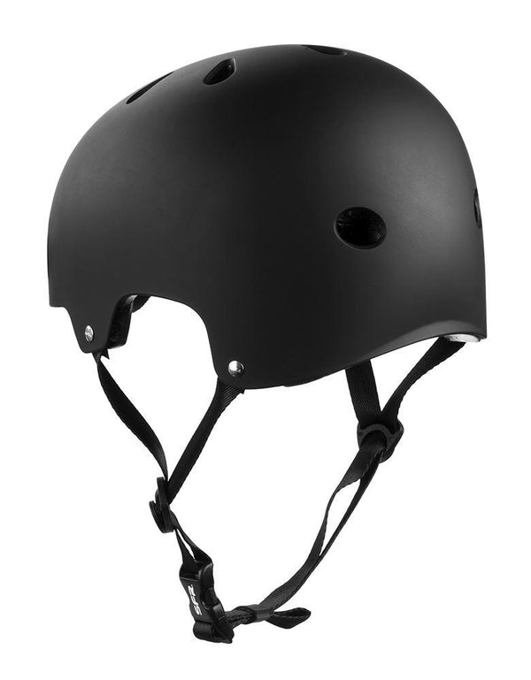 SFR Essentials Skateboard Roller Skates Bike Helmet - Matt Black - Skatewarehouse.co.uk