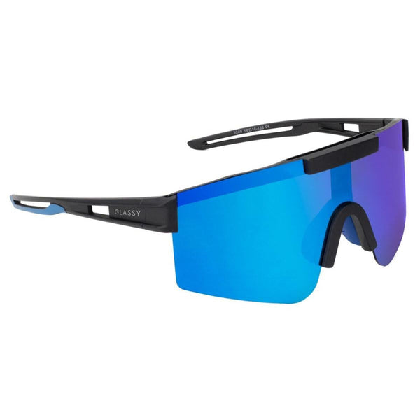 Glassy Salt Plus Polarized - Black/Blue Mirror - Skatewarehouse.co.uk