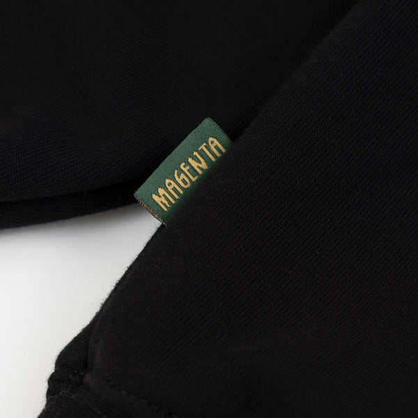 Magenta Script Crewneck Black - Skatewarehouse.co.uk