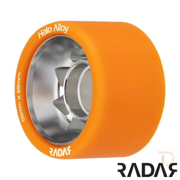 Radar (4) - Halo Alloy - Orange - 59 x / 99a Skateboard Wheels - 38mm