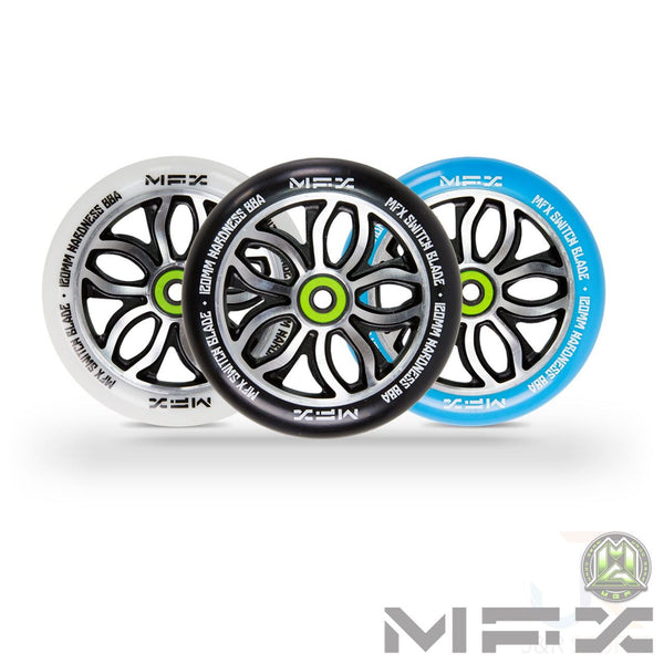 Madd Gear Mfx R Willy Switchblade Sig 120Mm Wheel - White - Skatewarehouse.co.uk