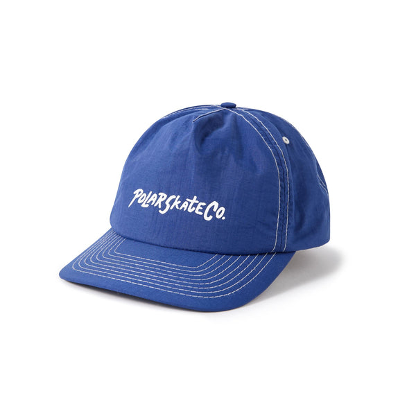 Polar Skate Co Earl Cap | Surf Logo (Deep Royal Blue) - One Size