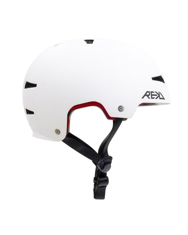 REKD Elite 2.0 Skateboard Skate Scooter BMX Helmet - White - Skatewarehouse.co.uk