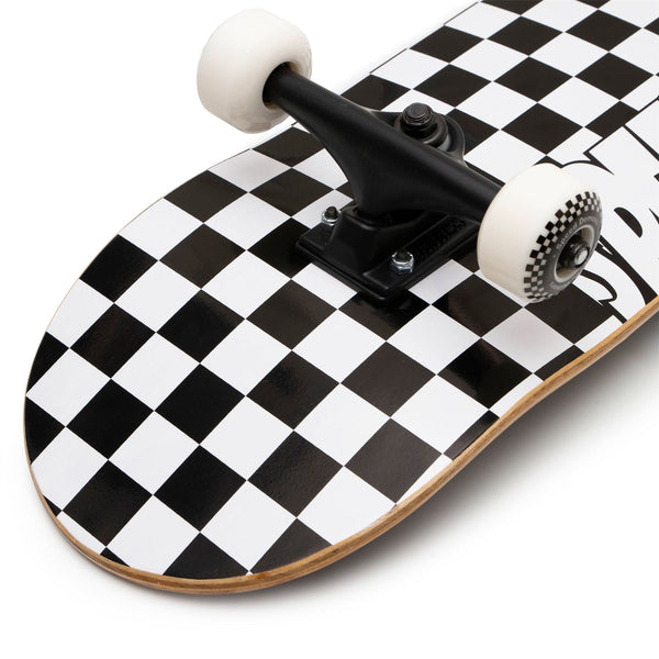Speed Demons Checkers Complete Skateboard Black/White 8