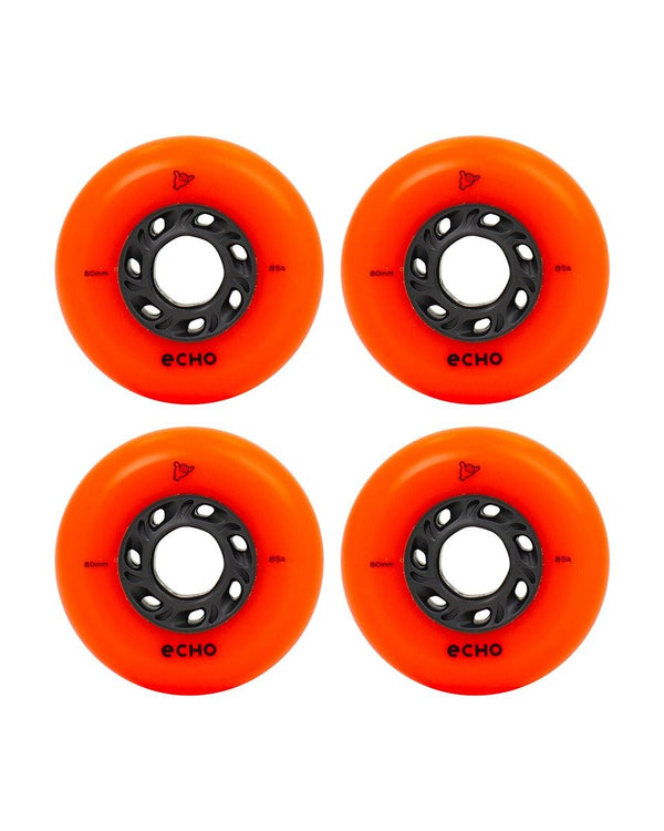 Echo Drift Wheels 80mm Pack of 4 - Orange - Skatewarehouse.co.uk