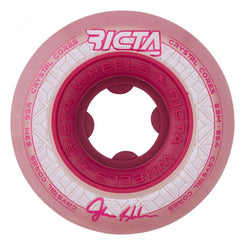 Ricta Skateboard Wheels Crystal Cores 95a - Red - Skatewarehouse.co.uk