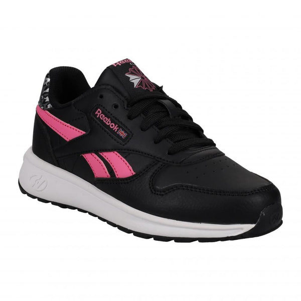 Heelys X Reebok Classic Leather - Black / Pink - Skatewarehouse.co.uk