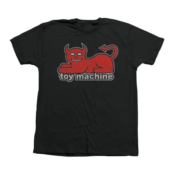 Toy Machine Devil Cat Tee Black - Skatewarehouse.co.uk