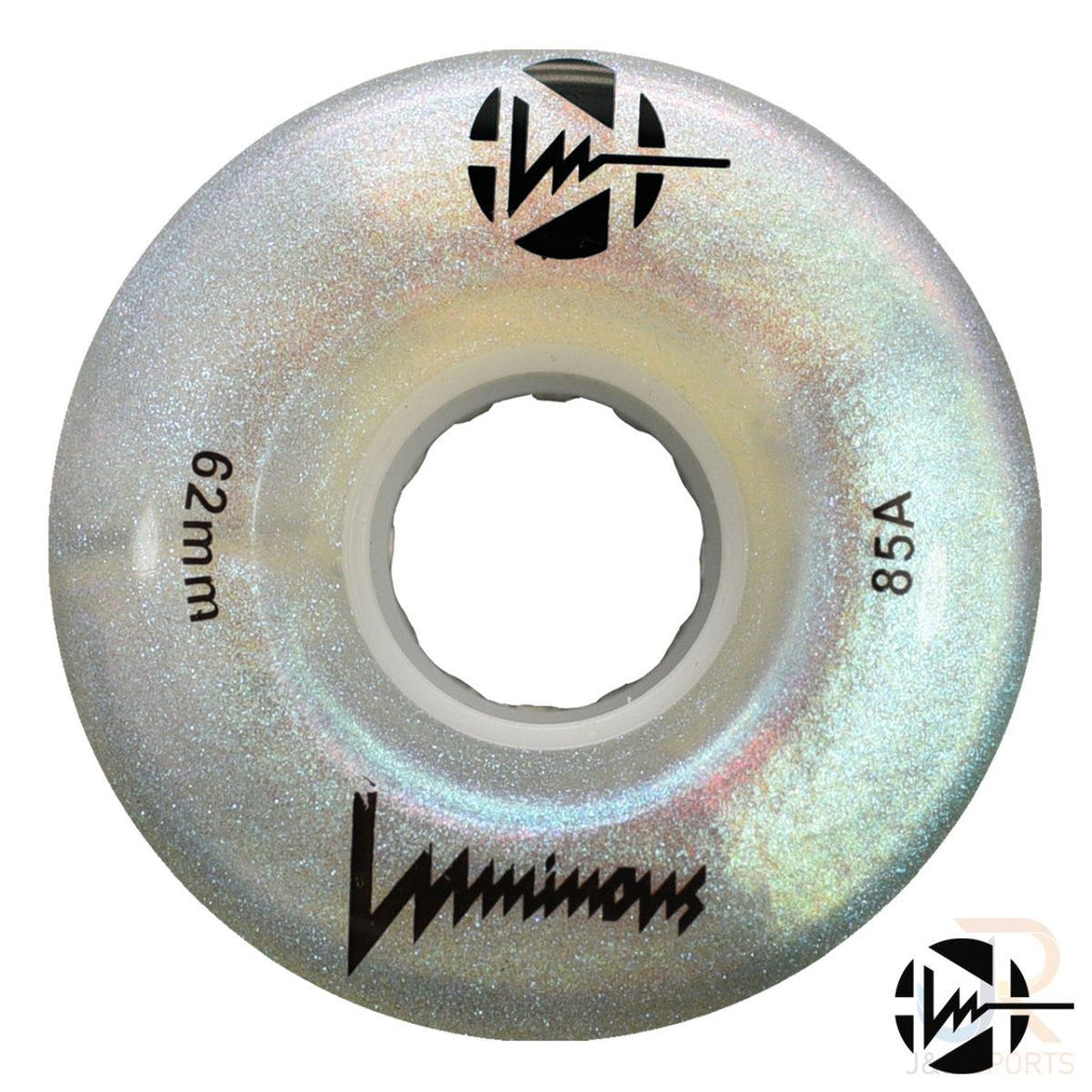 Luminous LED Quad Wheel - White - 62mm / 85a (Unit)