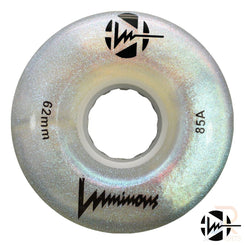 Luminous LED Quad Wheel - White - 62mm / 85a (Unit)