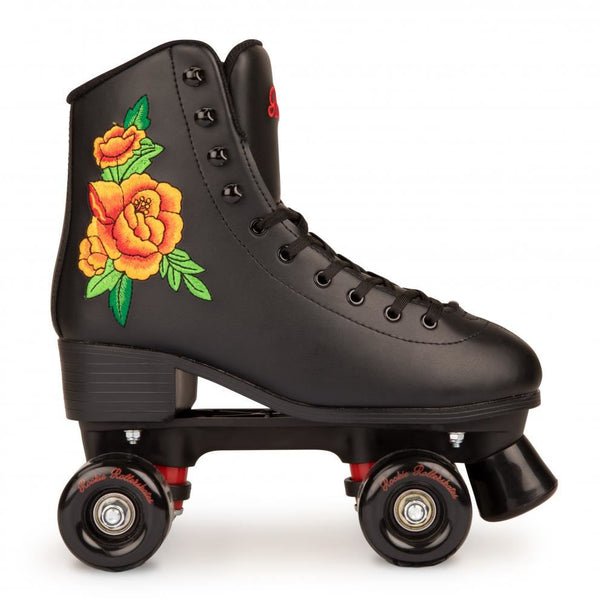 Rookie Quad Skate Rollerskates Rosa - Black