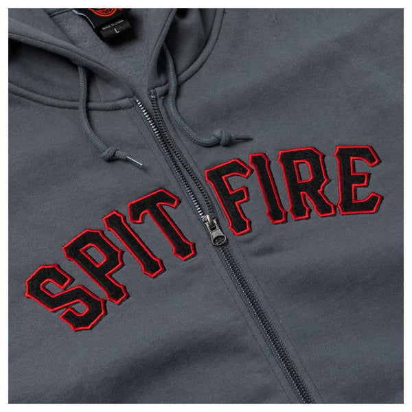 Spitfire Zip Hood Spitball - Charcoal - Skatewarehouse.co.uk