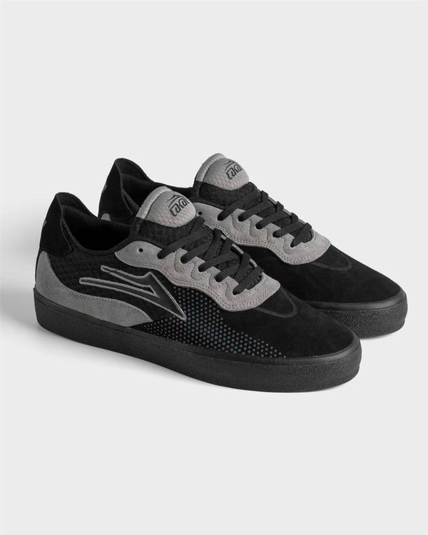 Lakai Essex Skate Shoes Black Grey - Skatewarehouse.co.uk