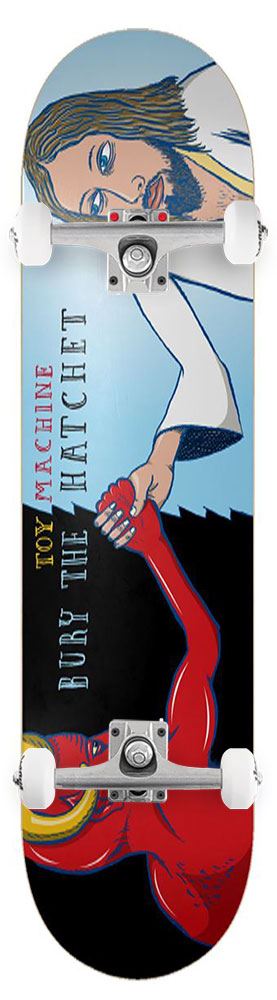 Toy Machine Bury The Hatchet (Symmetrical Shape) x Venom Custom Complete Skateboard - 8.5" - Skatewarehouse.co.uk