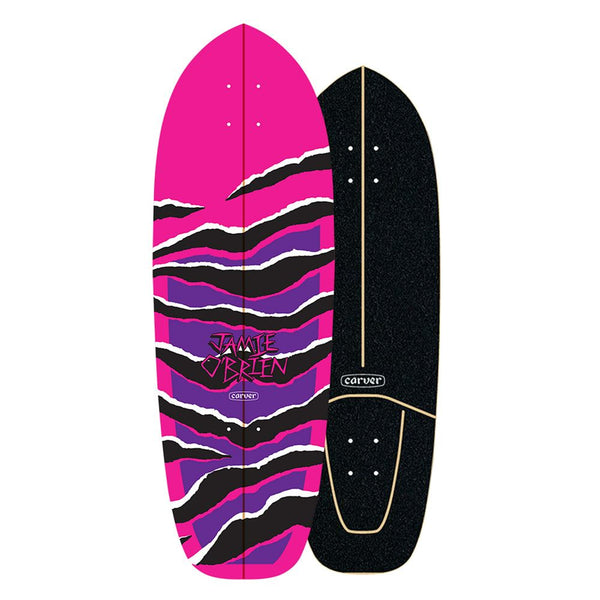 Carver JOB Pink Tiger - Surfskate Cruiser Skateboard Deck - 10.25