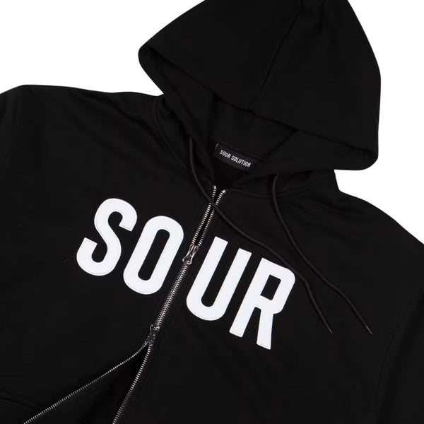 Sour Solution Army Zip Hood Black