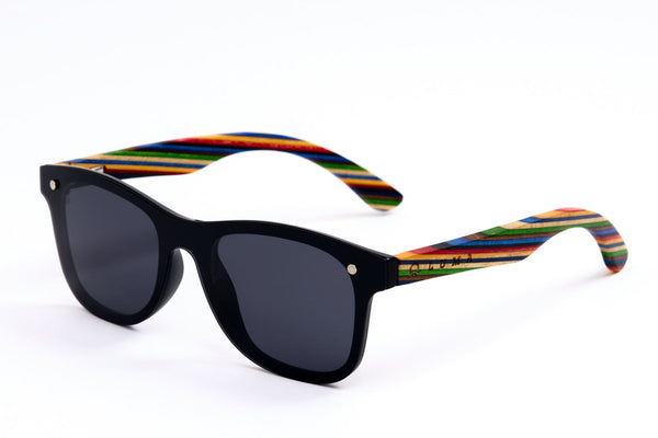 Luma Croyde Recycled Sunglasses - Black - Skatewarehouse.co.uk