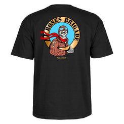Powell Peralta Bones Brigade Ripper Pilot Tee Black - Skatewarehouse.co.uk