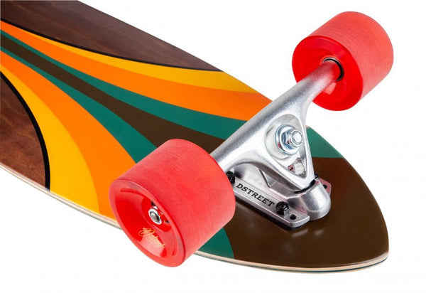 D Street Pintail Malibu Complete Longboard Wood Finish - 9.25
