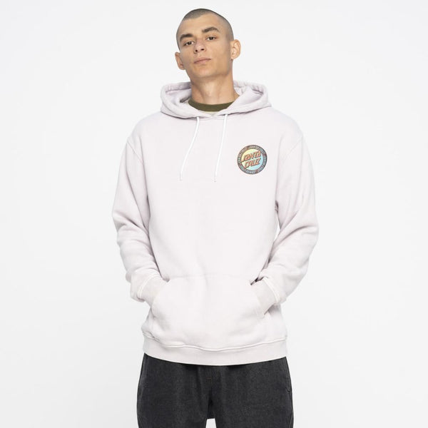 Santa Cruz Hood Loud Ringed Dot Hood - Grey Acid Wash - Skatewarehouse.co.uk