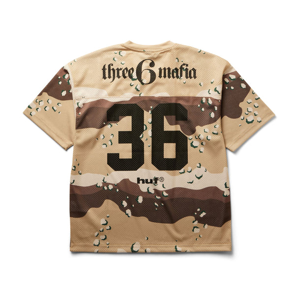 HUF Three 6 Mafia Football Jersey (Camo)
