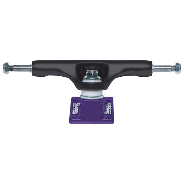 Slappy ST1 Hollow Bam Black / Purple Skateboard Trucks - 9 (6.25