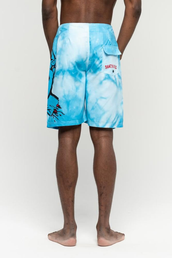 Santa Cruz Shorts Tie Dye Hand Boardie - Blue Tie Dye - Skatewarehouse.co.uk