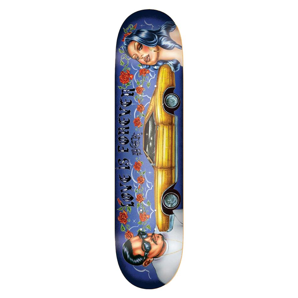 DGK x Hey Ruca 'Love Is Forever' Skateboard Deck - 8.38" - Skatewarehouse.co.uk