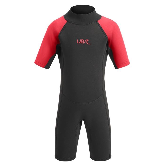 Sharptooth Kids Short Length Wetsuit - Red