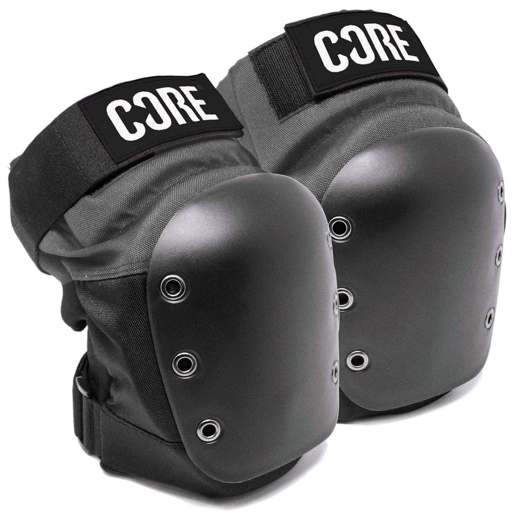 CORE Protection Street Pro Skate Knee Pads - Black / Grey - XS