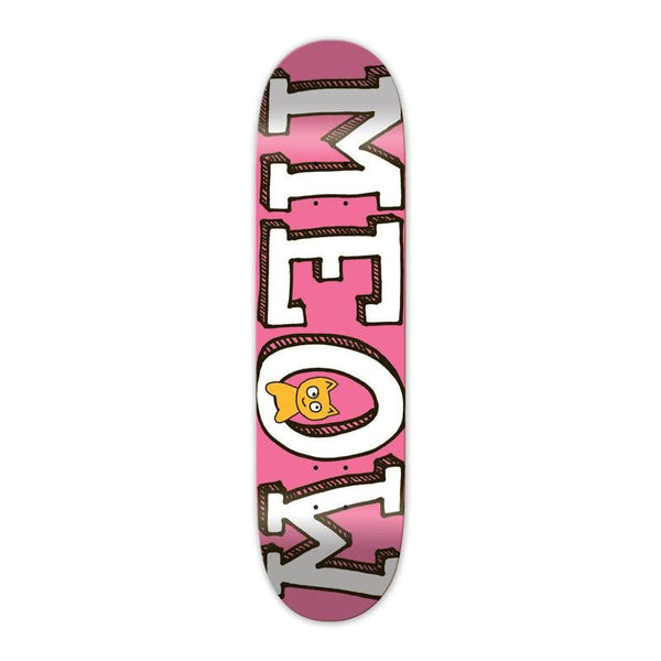Meow DSM Logo Pink Skateboard Deck - 7.75
