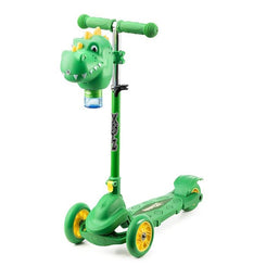 Xootz Dinosaur Bubble Go Scooter - Green