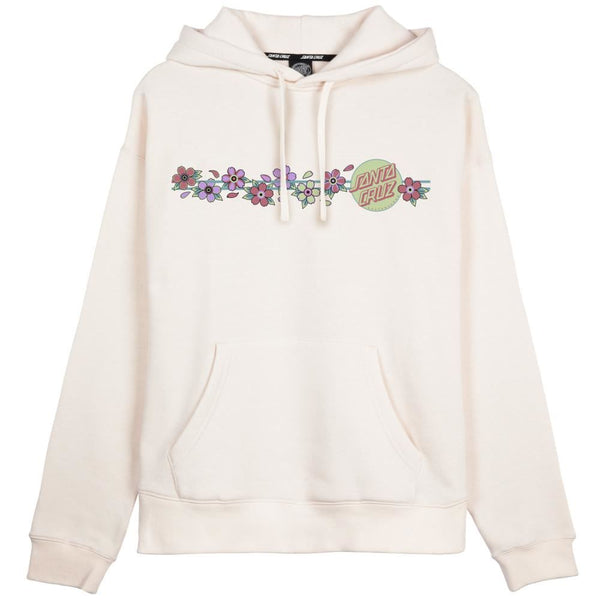 Santa Cruz Womens Hood Blooming Dot Hood - Off White - Skatewarehouse.co.uk