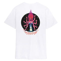 Santa Cruz T-Shirt Johnson Danger Zone 2 T-Shirt - White - Skatewarehouse.co.uk