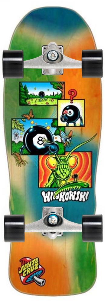 Santa Cruz Shaped Winkowski 8Baller Comic x Carver Custom Surf Skate Skateboard CX - 10.35" x 30.54" - Skatewarehouse.co.uk