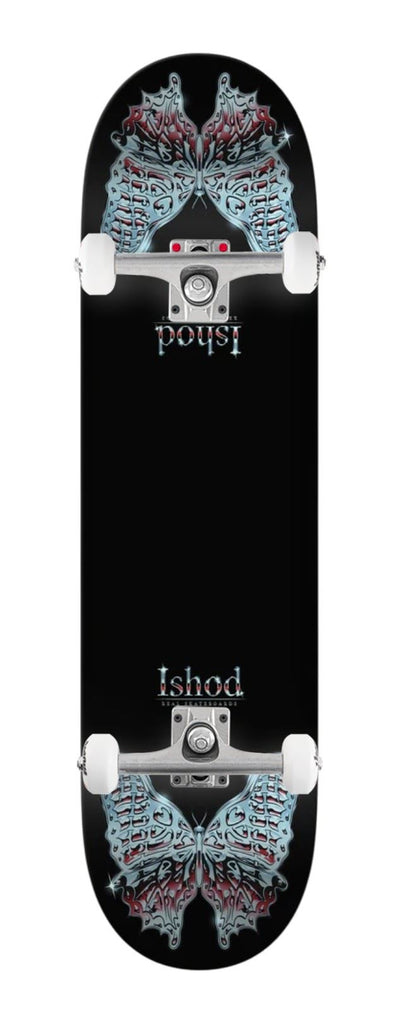 Real Ishod Mariposa Chrome Redux - Twin Tail - Dbx (Black) x Venom Custom Complete Skateboard - 8.3"
