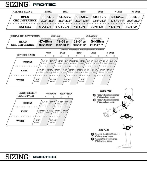 Pro-Tec Pads Street Knee/Elbow Pad Set Open - Black - Skatewarehouse.co.uk