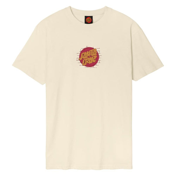 Santa Cruz T-Shirt Scrawl Brick Dot Front - Calico - Skatewarehouse.co.uk