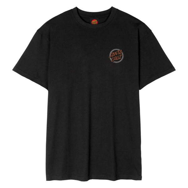 Santa Cruz T-Shirt Vile Dot - Black - Skatewarehouse.co.uk