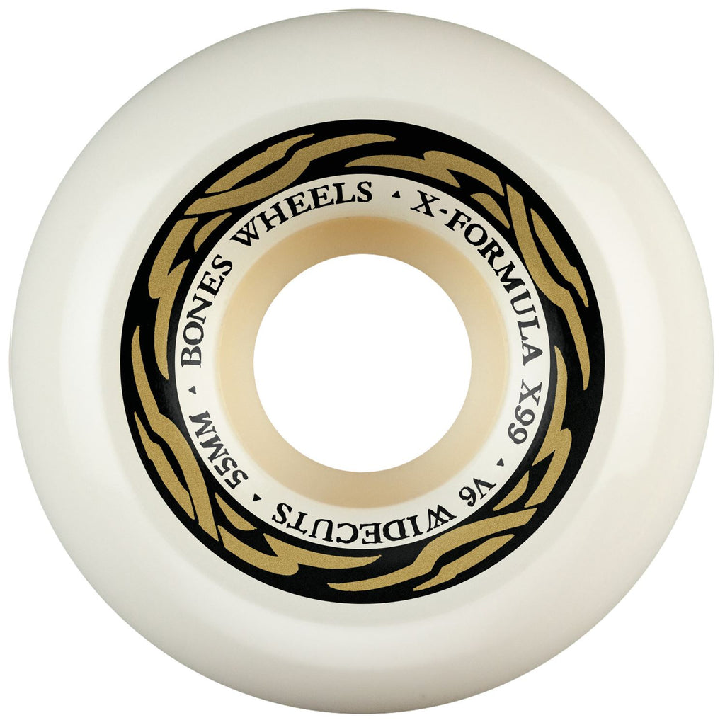 BONES X-Formula • 55mm • 99A • V6 Wide-Cut (Spring '26) Skateboard Wheels