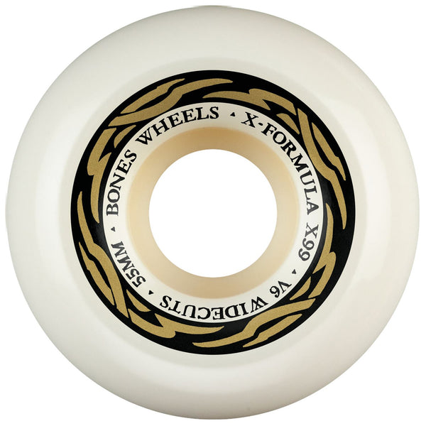 BONES X-Formula • 55mm • 99A • V6 Wide-Cut (Spring '26) Skateboard Wheels