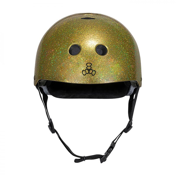 Triple Eight Helmet Deep Cover - Gold Glitter