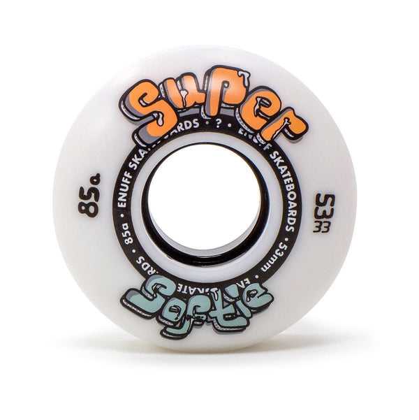 Enuff Skateboards Super Softie Park Street Filmer Skateboard wheels 85a - White - Skatewarehouse.co.uk