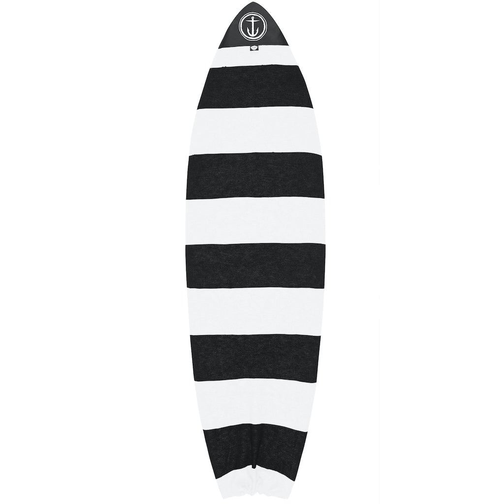 Captain Fin Co - Hybrid Boardsock - Black & White Socks - 6'6"