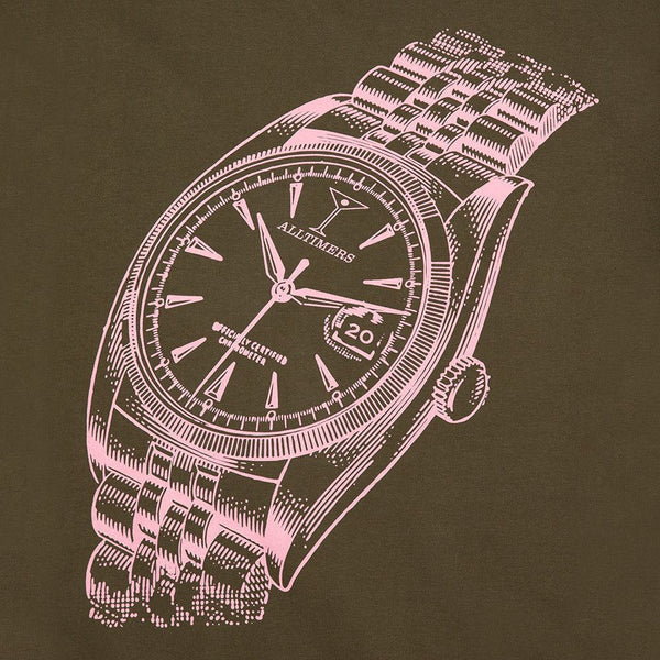 Alltimers Big Face Crew Army Green - Skatewarehouse.co.uk