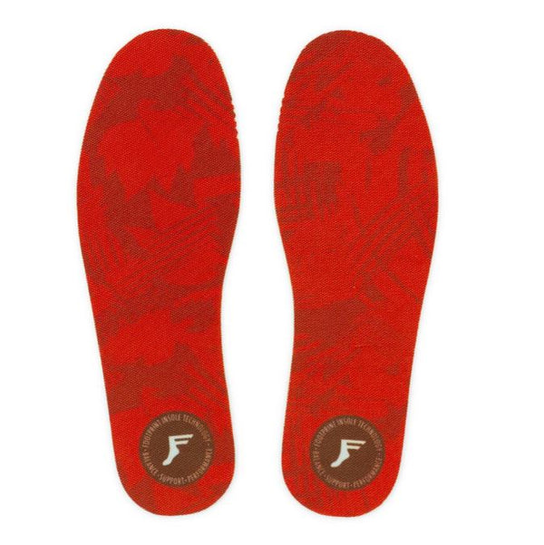 Footprint Kingfoam Flat Insoles 5mm Red Camo - Skatewarehouse.co.uk