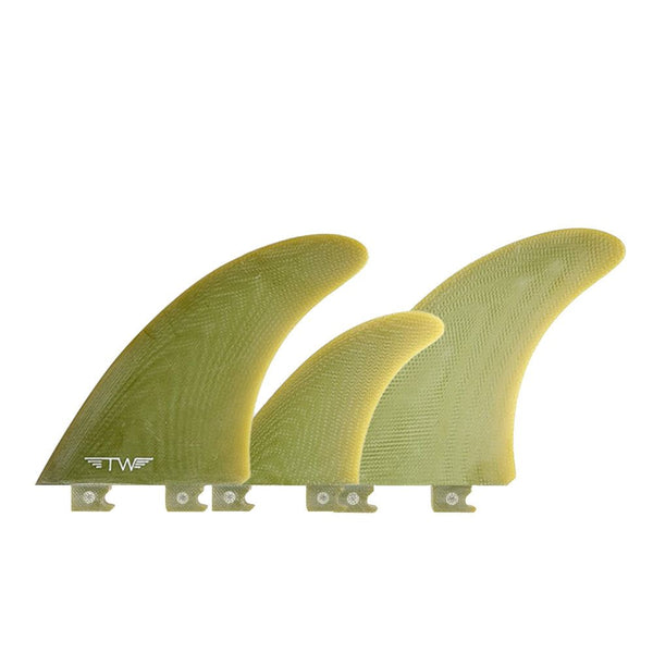 Captain Fin Co - Tyler Warren Twin + Trailer - Large - Olive (Snap-In / FCS II) - L