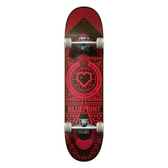 Blueprint Home Heart Black / Red Complete Skateboard - 8.0"