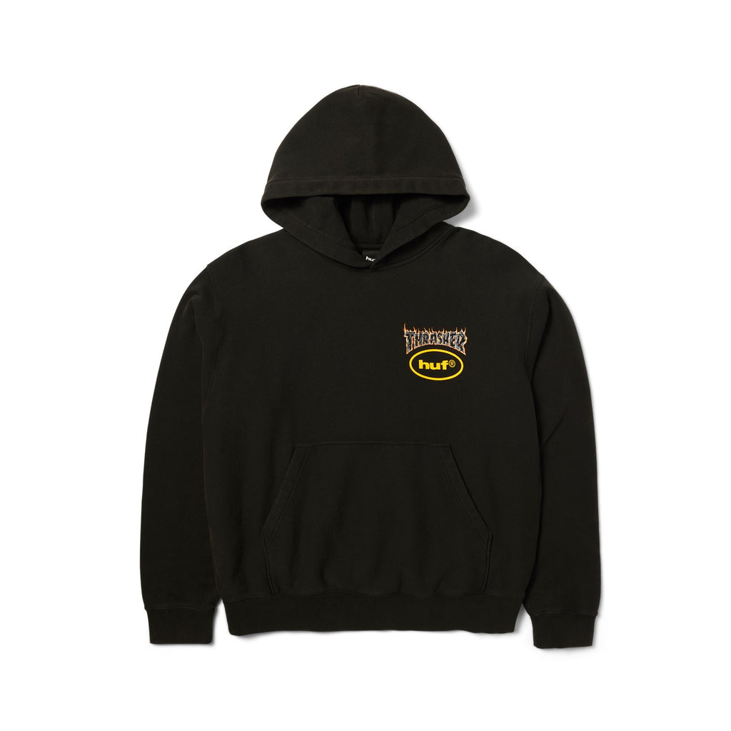 Meltdown Heavyweight Hoodie (Washed Black)